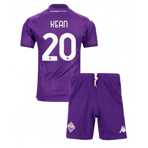 Fotbalové Dres Fiorentina Moise Kean #20 Dětské Domácí 2024-25 Krátký Rukáv (+ trenýrky)